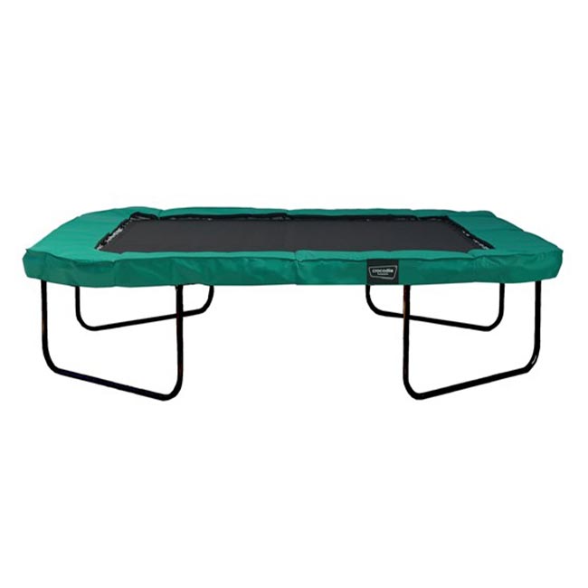 Eckiges Crocodile Trampolin ohne Netz
