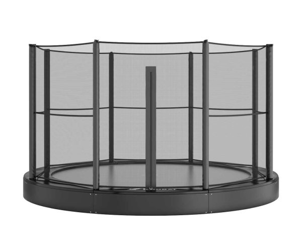 Ein versenktes Akrobat Trampolin